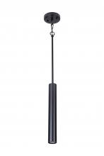Lit Up Lighting LIT6733BK - 16" long Cylindrical Pendant in Black finish with GU10 socket . Max rating 1x15W